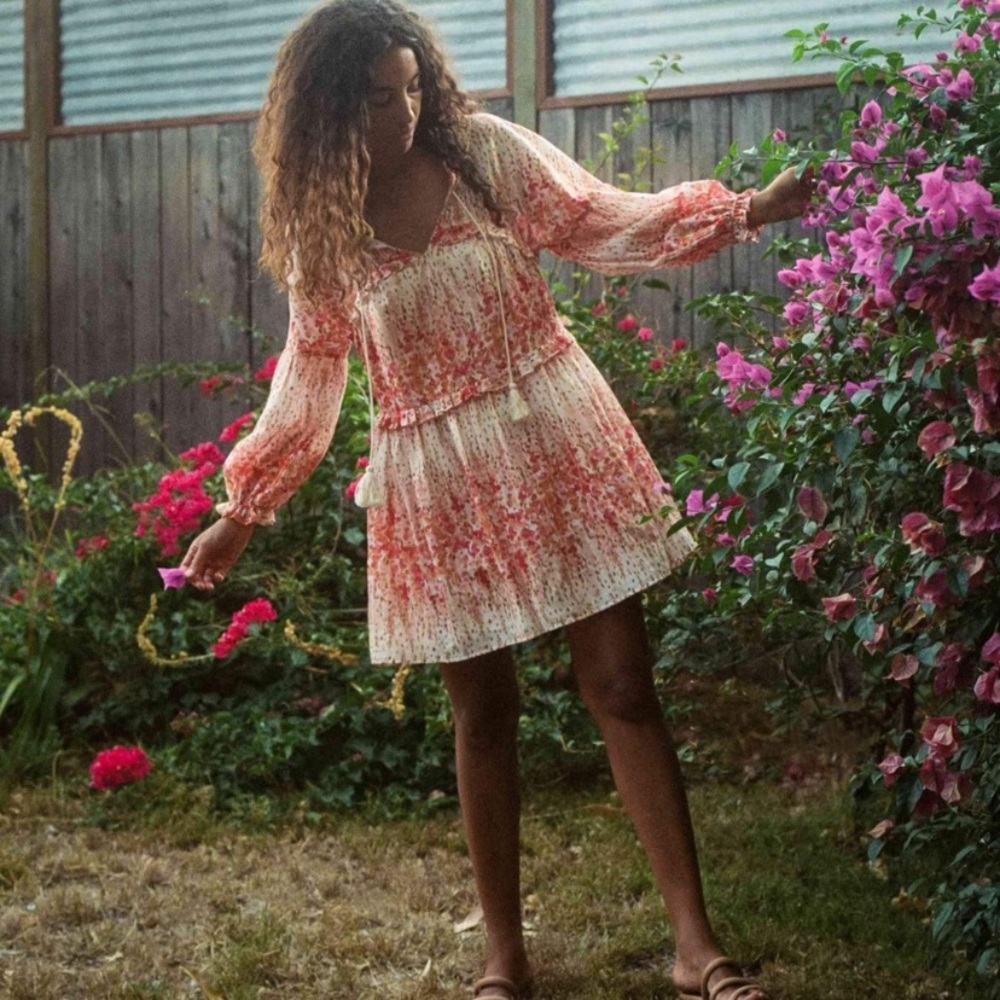 The Adeline Dress in Sunset Gladiola